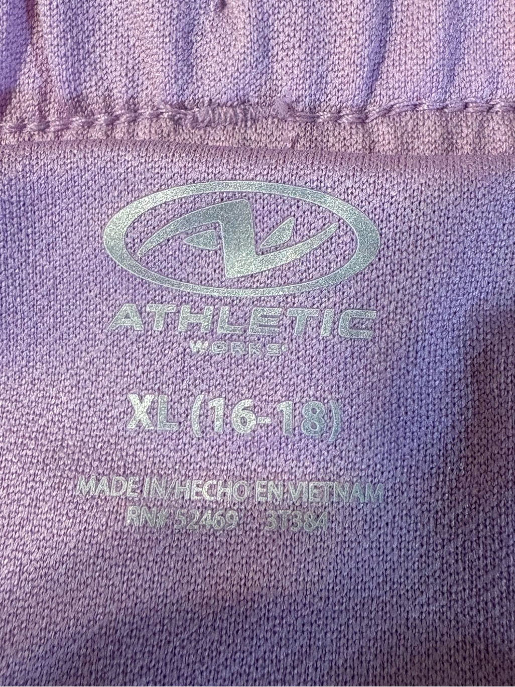 Athletic Works Women's Xl Running Shorts Lavender Built-In Liner Pockets Nwt — image 7 of 8